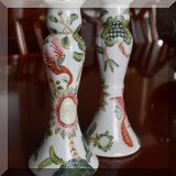 P04. Asian porcelain candlesticks. 